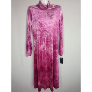 Rachel Roy Women's Tie Dye Midi Dress December Purple‎ Berry Large NWT